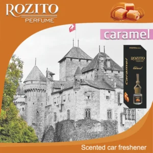 Car air freshener with caramel scent