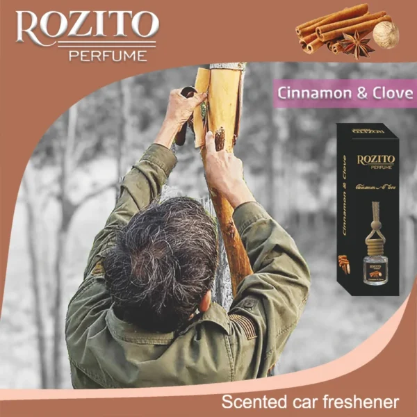 Car freshener with cinnamon and clove scent