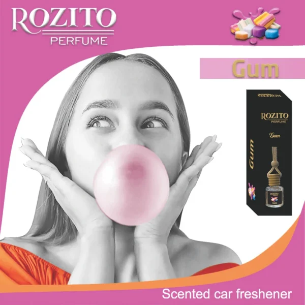 Car freshener with chewing gum scent