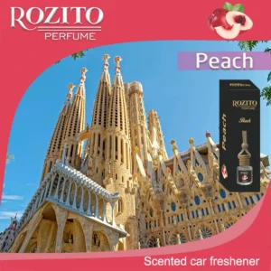 Car freshener with peach scent