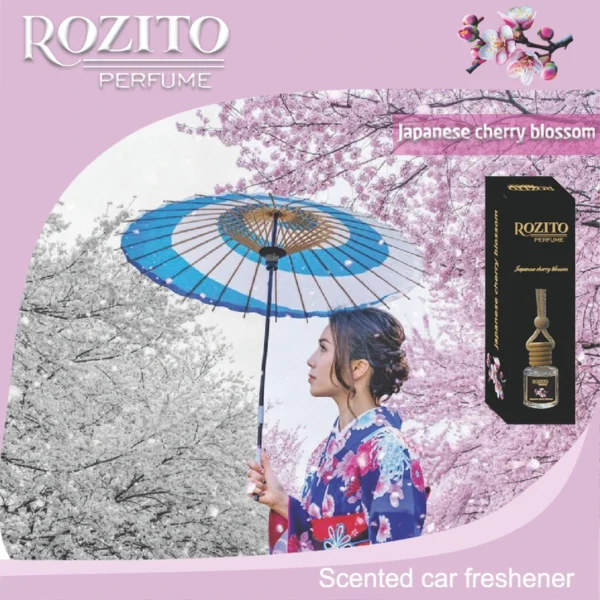 Car freshener with Japanese cherry blossom scent