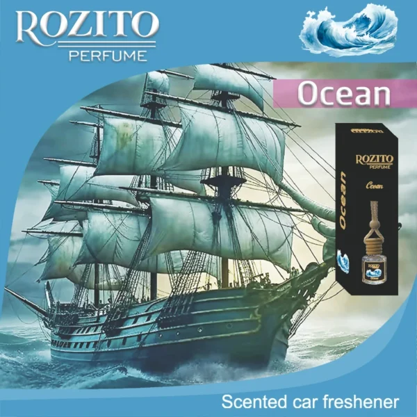 Car freshener with ocean scent