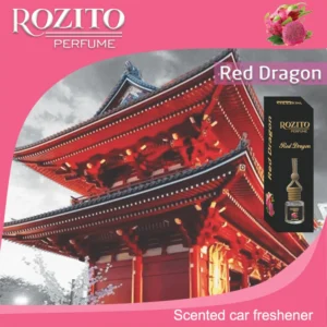 Car freshener with red dragon scent